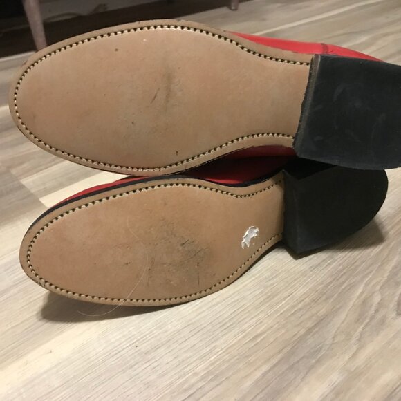 Laredo Ladies Red Leather Western Boots Size 8 - Picture 6 of 6